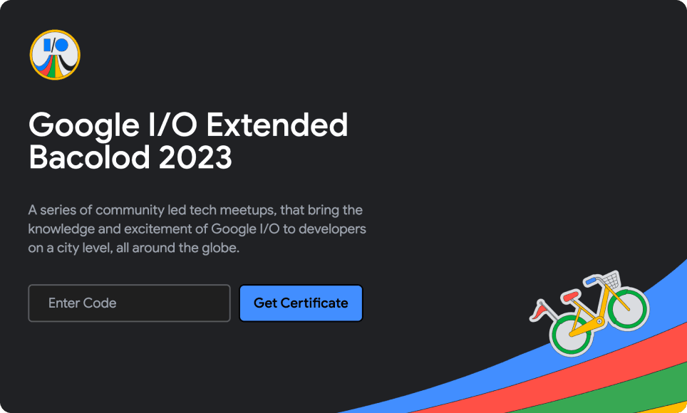 Google I/O Extended Bacolod 2023